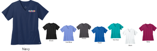 Picture of Pediatric Associates Women's Work Flex V-Neck Top