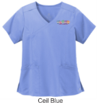 Picture of Pediatric Associates Women's Flex Mock Wrap Top