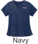 Picture of Pediatric Associates Women's Flex Mock Wrap Top