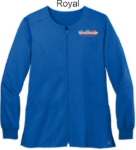 Picture of Pediatric Associates Women's Flex Full Zip Scrub Jacket